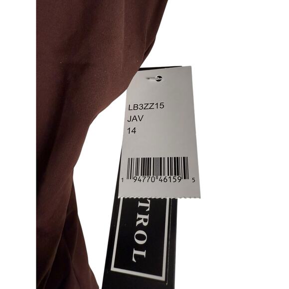 La Blanca Island Goddess Java Brown Strappy One Shoulder One Piece Swimsuit 14 - Picture 7 of 10